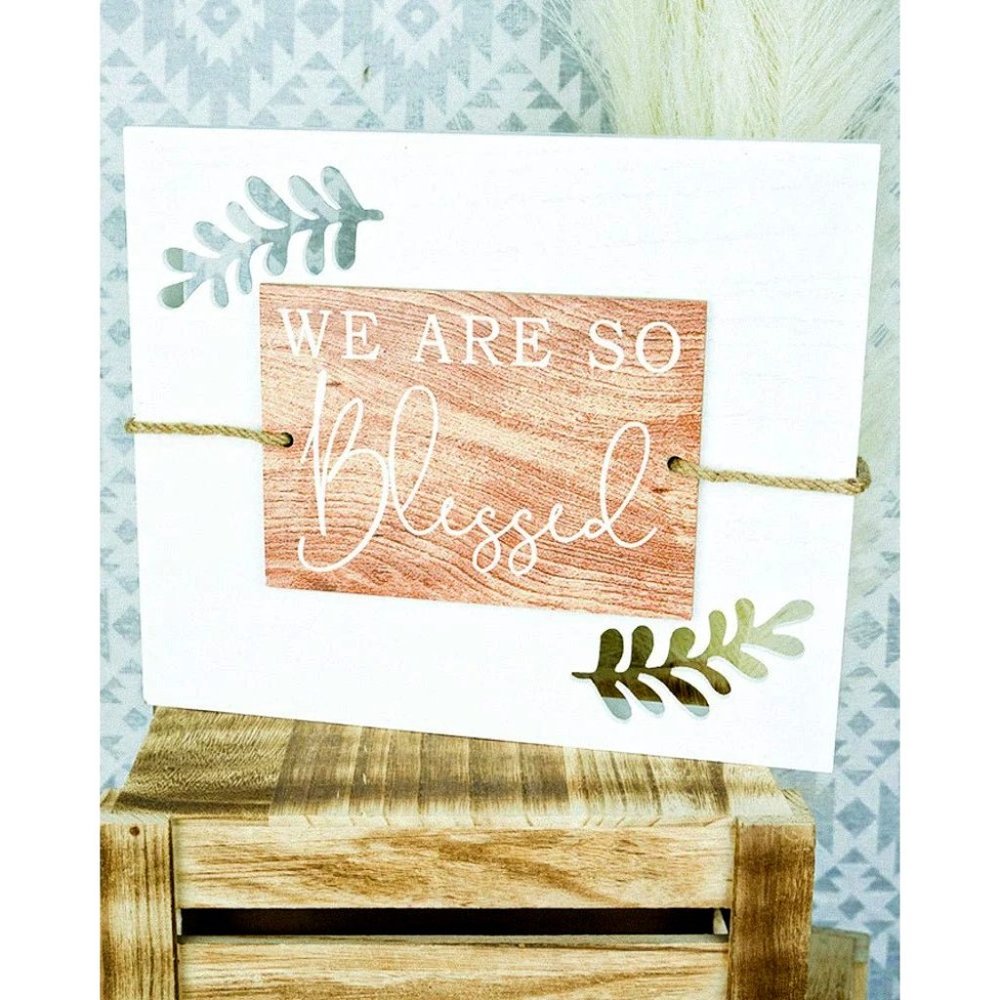 We Are So Blessed. Tabletop or Wall Décor. Wood. NWT.